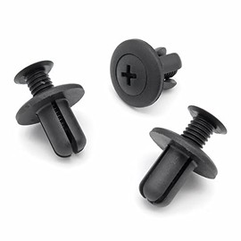 VVO Fasteners- Black Plastic Front Wheel Arch Lining & Mudguard Clips for Hyundai i10, i30, Santa Fe, Tucson, Tucson / ix35, i20, ix35, (Pack of 10)