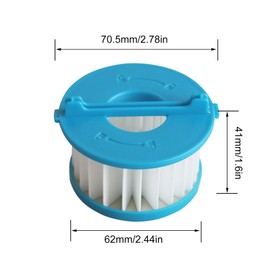 SaferCCTV A32F02 HEPA Filters Replacement Compatible with Ryobi 18V ONE +Wet/Dry Hand Vacuum PCL702/TL905, 2Pack