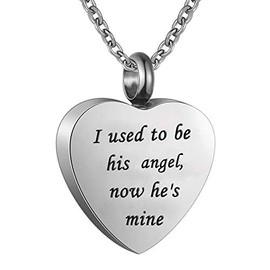 Norya Cremation Jewelry Urn Necklace for Ashes Stainless Steel Memorial Pendant, Stainless Steel