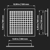 Repa Market 12 x 6 Inch (Duct Opening) Grille for
