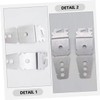 CORHAD Side Mount Dishwasher Mounting Kit Dishwasher Mounting Brackets Clips