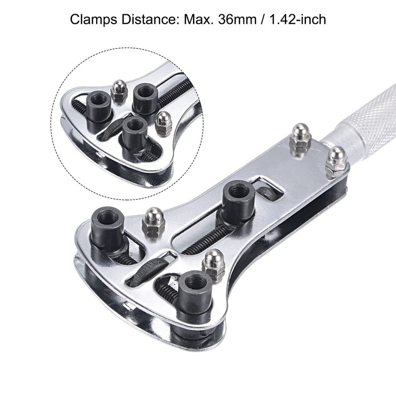 sourcing map Watch Cover Wrench Opener, 36mm Adjustable Case Remover