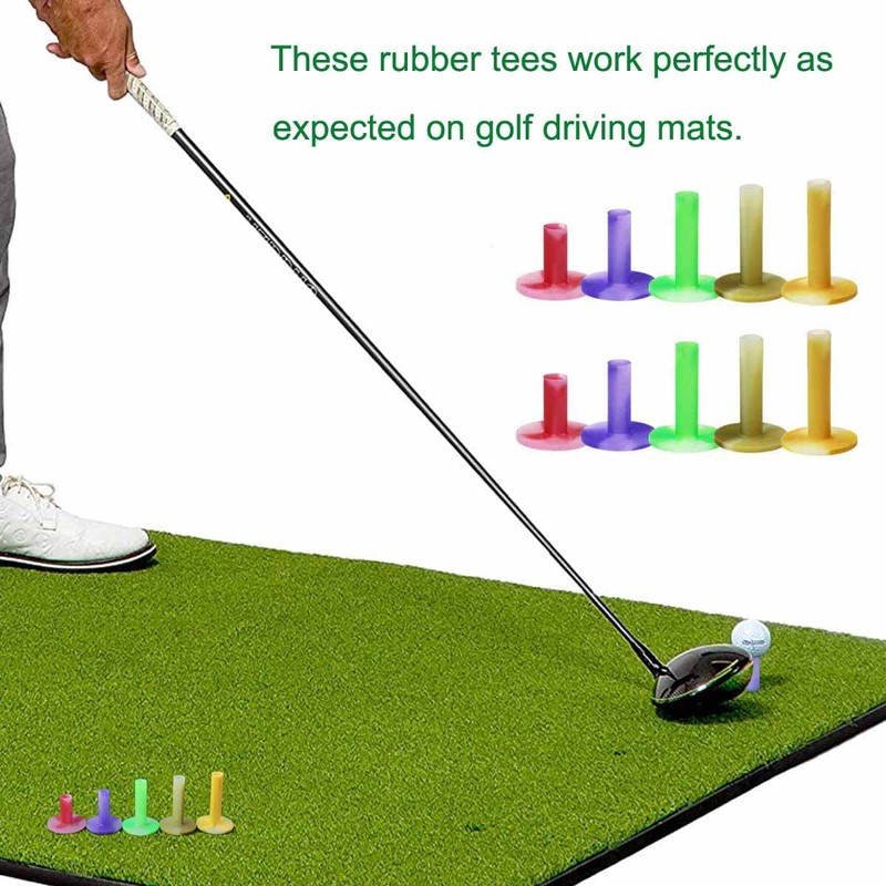 zalati Golf Tees 6pcs Golf Top Holder Stand Rubber for