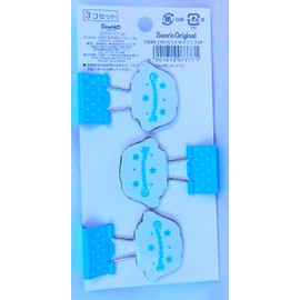 Sanrio Cinnamon Roll Double Clip Cinnamon Roll 3P Clip Stationery Cinnamon White Goods
