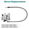 Rear Door Lower Latch Lock with Release Control Cable Assembly