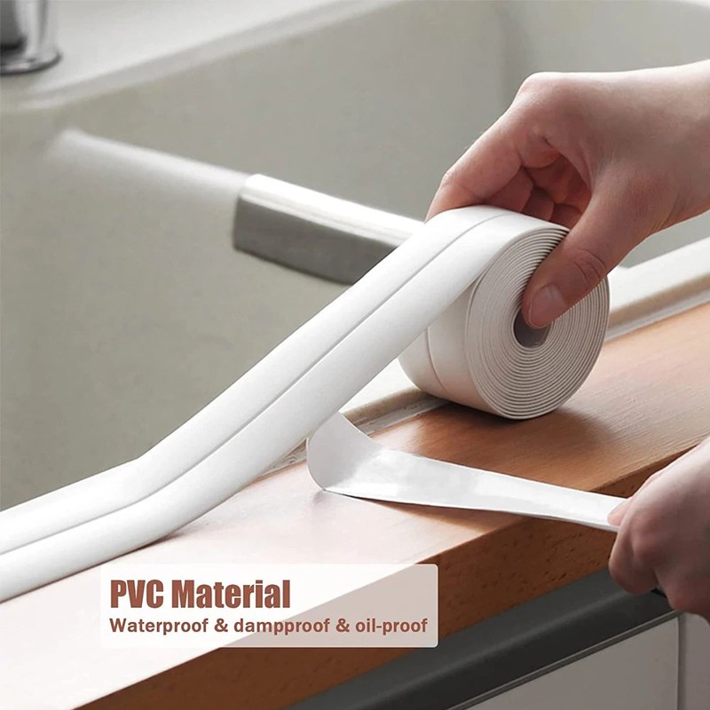PureLiving Bath Caulk Tape – Soundproof Weather Strip Draught Excluder,