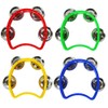 4 Pieces Tambourine Musical Instrument Crescent Tambourine Drum for Student