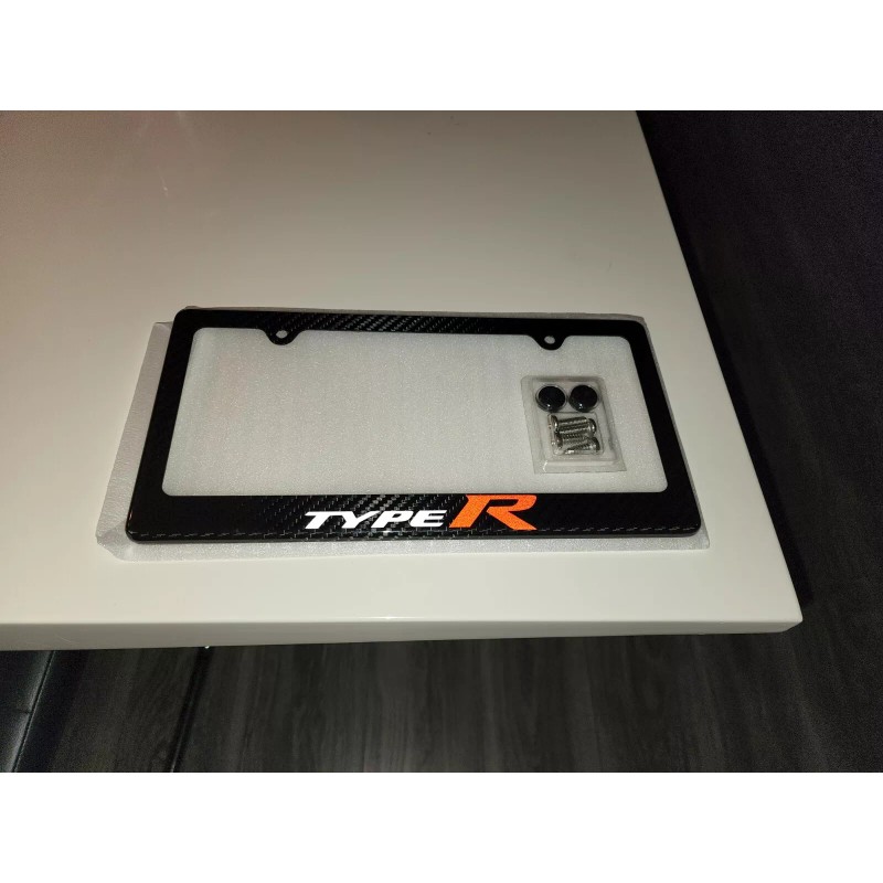 sport Honda Type R 100% Carbon Fiber License Plate Frame