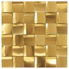Elephantile 5 Sheets Gold Tiles Metal Mosaic Wall Backsplash Tile