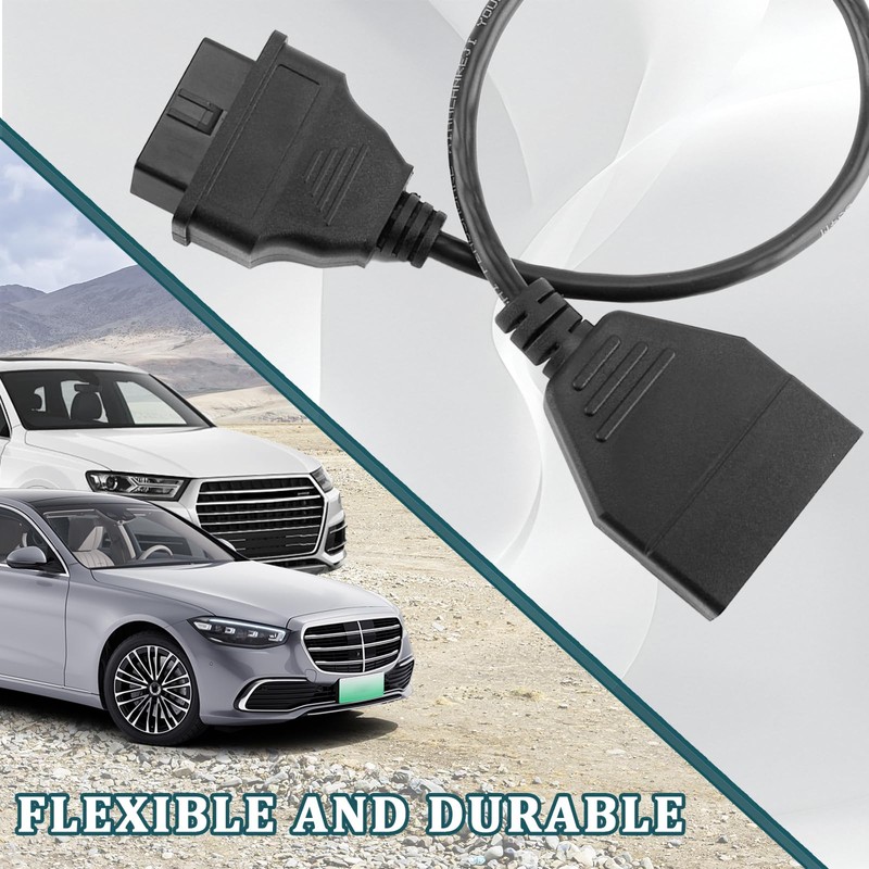 vvag OBD1 Scanner, OBD1 to OBD2 Adapter,15.75" OBD1 12-pin to
