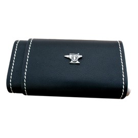 Anvil Cigar Tube Leather Covered Black Case With Cedar Lining In Gift Box 7