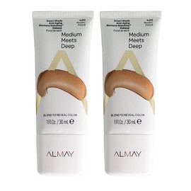 Pack of 2 Almay Smart Shade Anti-Aging Skintone Matching Makeup, Medium Meets Deep 400