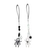 LJJINGXS Gothic Spider Phone Charm Strap with Beaded Chain and