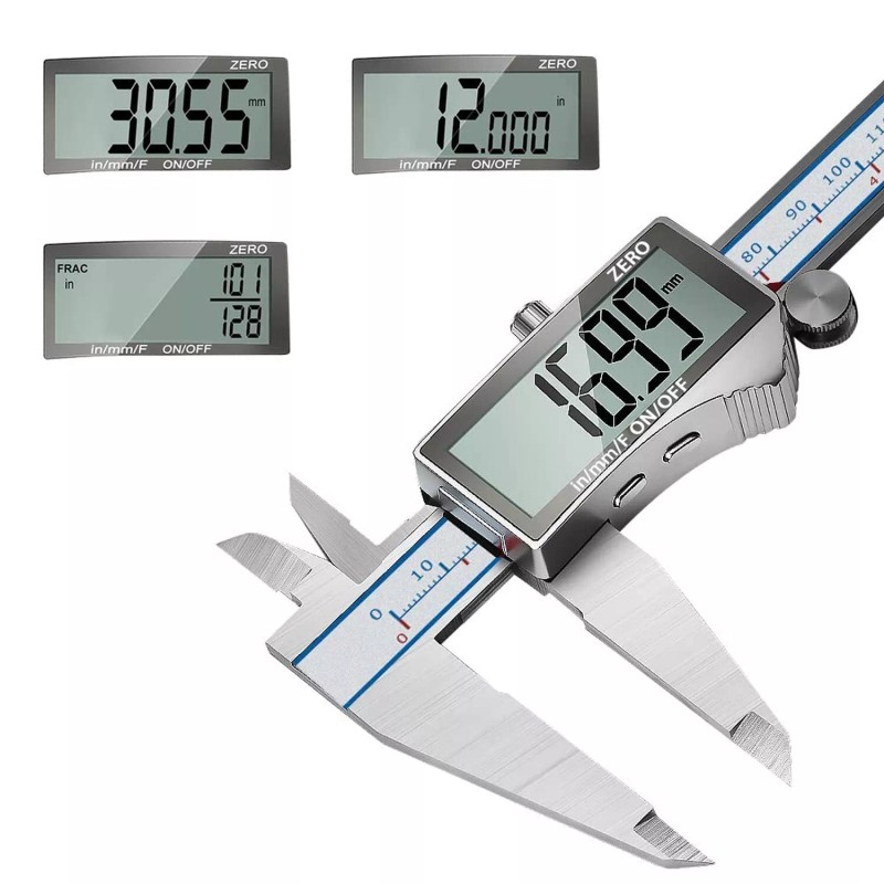 DITRON Digital Calipers, DITRON 6" Vernier Caliper- Electronic Micrometer with