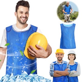 PANGTIKU Cooling Vest for Men Women - Adjustable Evaporative Cool Vest for Hot Weather Heatstroke Prevention Cooler Vest