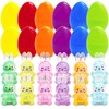 PARSUP 12PCS Easter Marble Eggs with Fidget Bunny for Easter