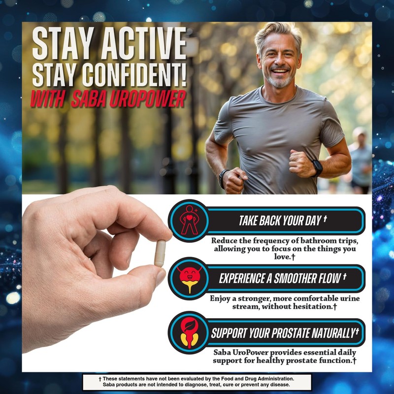 Saba UroPower A Proactive Approach to Prostate Health. Helps Decrease