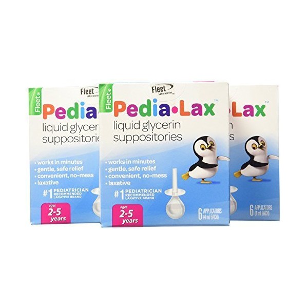 Fleet Children's Pedia-Lax Liquid Glycerin Suppositories -- 6 Suppositories by Fleet
