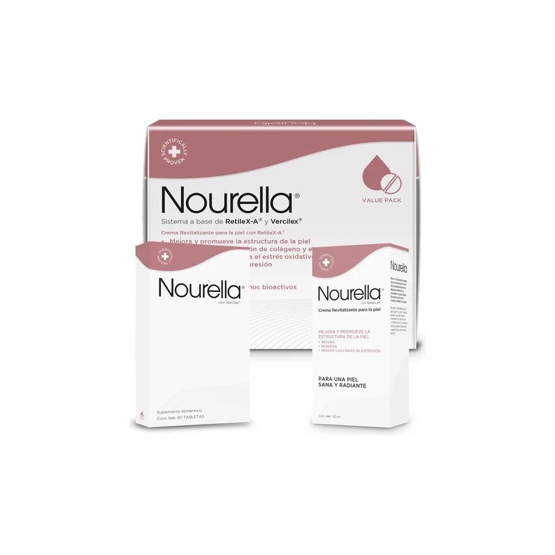 Nourella Kit Antiedad Crema 30 Ml / Caja C/60 Tabs