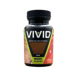 CC Concrete Coatings Vivid Acid Stain for Concrete | Coffee | 4 oz Tester