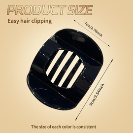 GGUFAY 6Pcs Haarspangen Damen, Groß Haarklammer Französische, Rutschfest Haarspange, Haarklammern Elegant für Damen und Mädchen