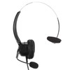 Telephone Headset RJ9 Earphone with 330° Adjustable Microphone for Home