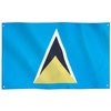 Runesol St Lucia Flag, 91x152cm, 3ft x 5ft, 4 grommets,