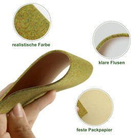 Evemodel Pack of 12 17 x 17 cm Model Grass Mat Miniature Horticulture Grass Mats Decor Model Making for Landscaping Garden Balcony House (Yellow Green)