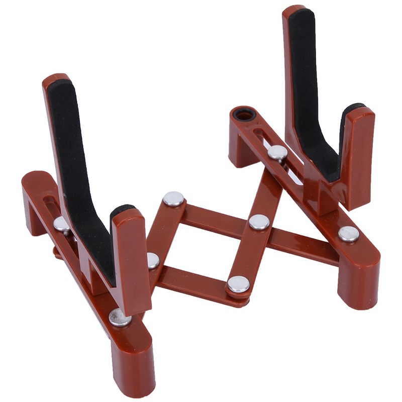 Professional Portable Folding Violin Stand Bracket Instrument Accessory Red