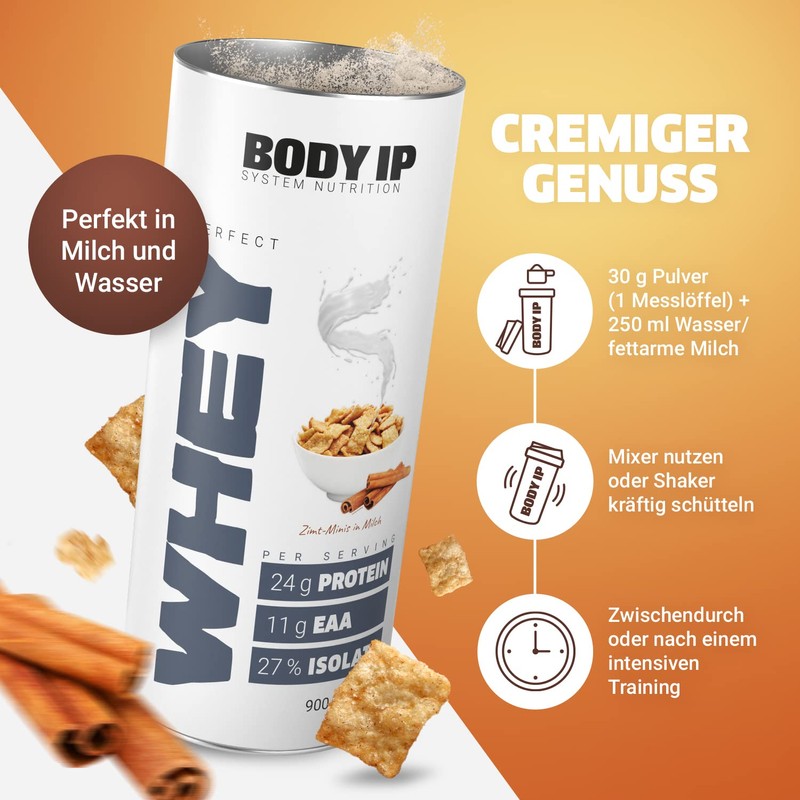 Body IP Simons Perfect Whey Protein Powder for Muscle Building,