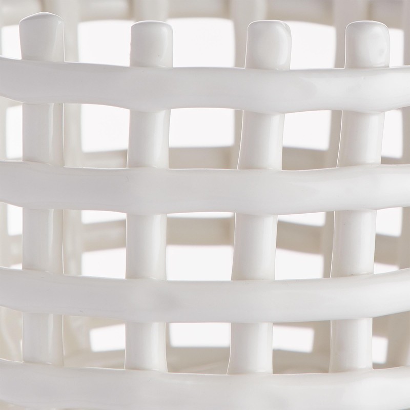 BUTLERS Ceramic Basket, Diameter 16 x 12 cm, Craft Ceramic