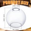 Glooglitter 4 Pack Fixture Replacement Globe Shade 8 Inch Diameter