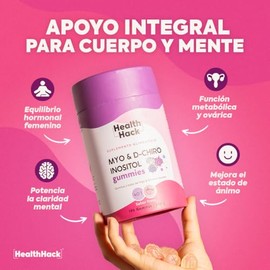 Myo Inositol y D-Chiro Inositol 40:1 180 Gomitas Sin Azúcar Health Hack