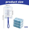 21 Pcs Flash Duster Refills, Disposable Fluffy Dust Magnet Heads,