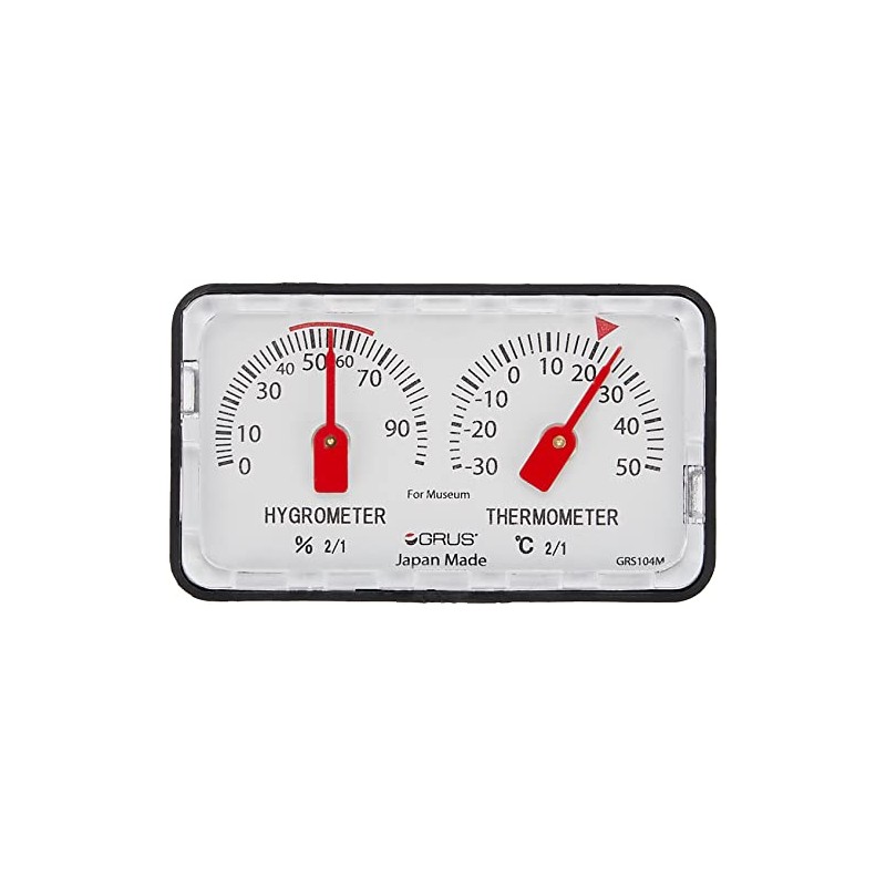 GRUS GRS104M Precision Temperature and Hygrometer for Tabletop Museums Made