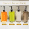 Faceted Lotion Pump, Durable Resin, Smooth, Easy to Clean, for