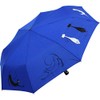 Doppler Mini Pocket Umbrella Open-Close Automatic Cats Friends, Blue, cat-themed