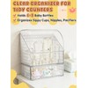 Flip-top Baby Bottle Organizer for 6 to 8 Bottles -