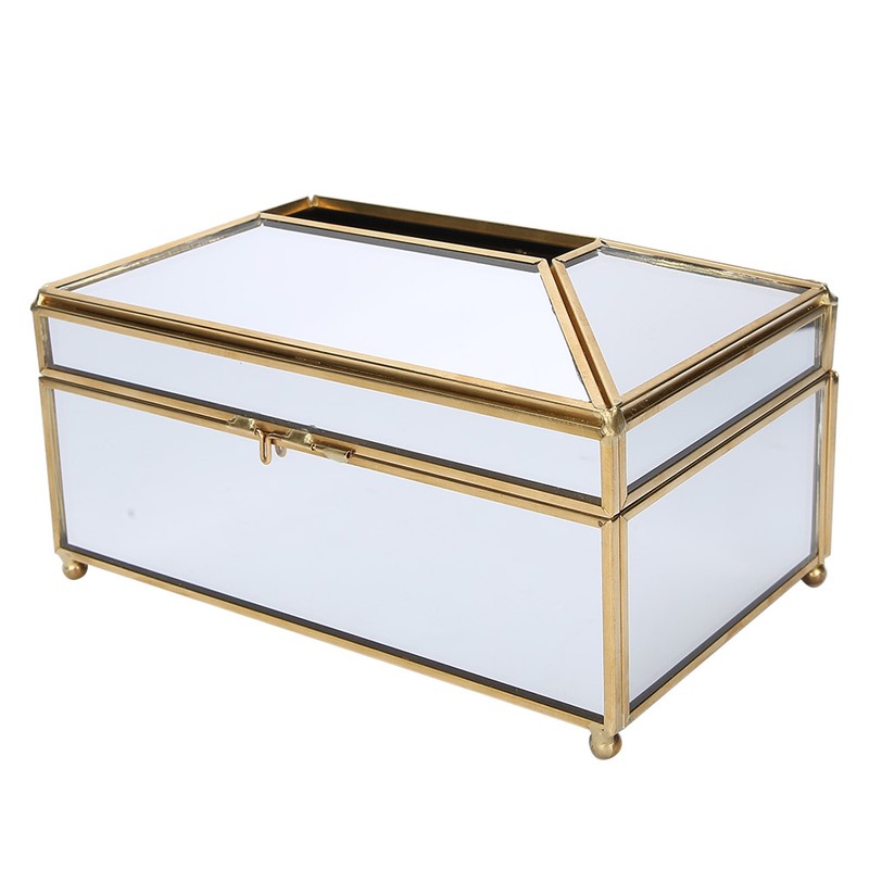 Household Mirror Surface Tissue Box Living Room Makeup Tissue Napkin