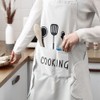 [1+1] Hand towel waterproof apron cooking kitchen restaurant cafe long