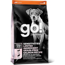 GO! SOLUTIONS Sensitivities – Small Bites Salmon Recipe – Limited Ingredient Dog Food, 3.5 lb – Grain Free Dog Food for All Life Stages – Dog Food to Support Sensitive Stomachs