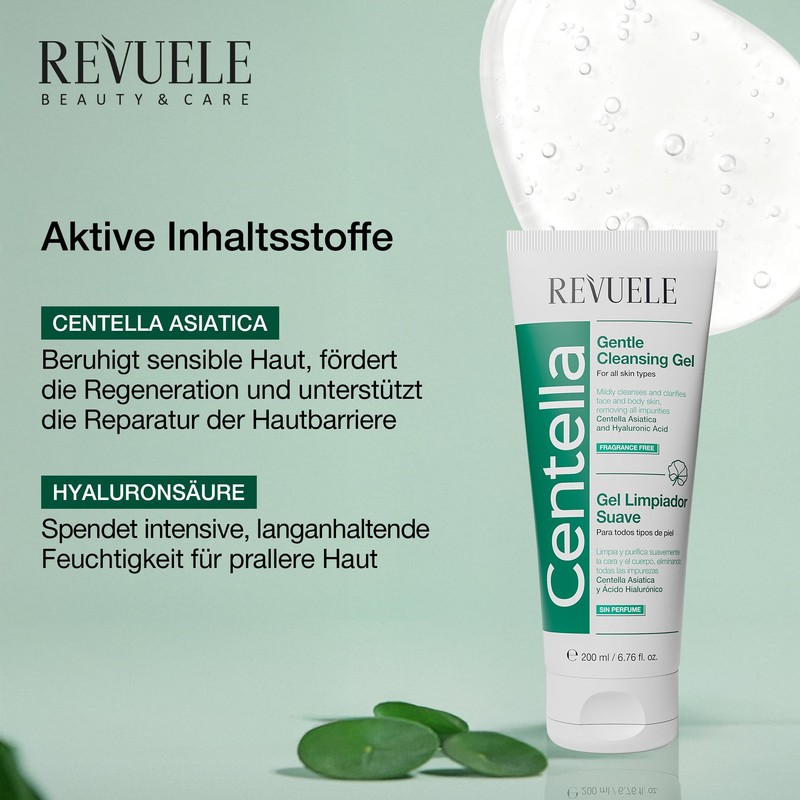 Revuele Centella Gentle Cleansing Gel - Ultra Mild Facial Cleansing