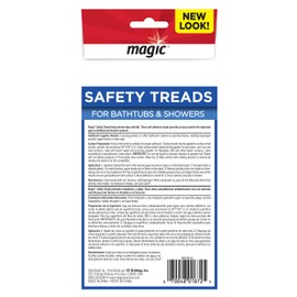 Magic Shower and Bathtub Safety Treads - Helps Prevent Slips and Falls - 12 Treads