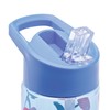 Smash Water Bottle with Straw 700ml Blue Cherry
