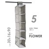 Closet Organizer Hanging Cabinet with 5 Compartments Organizer for Closet