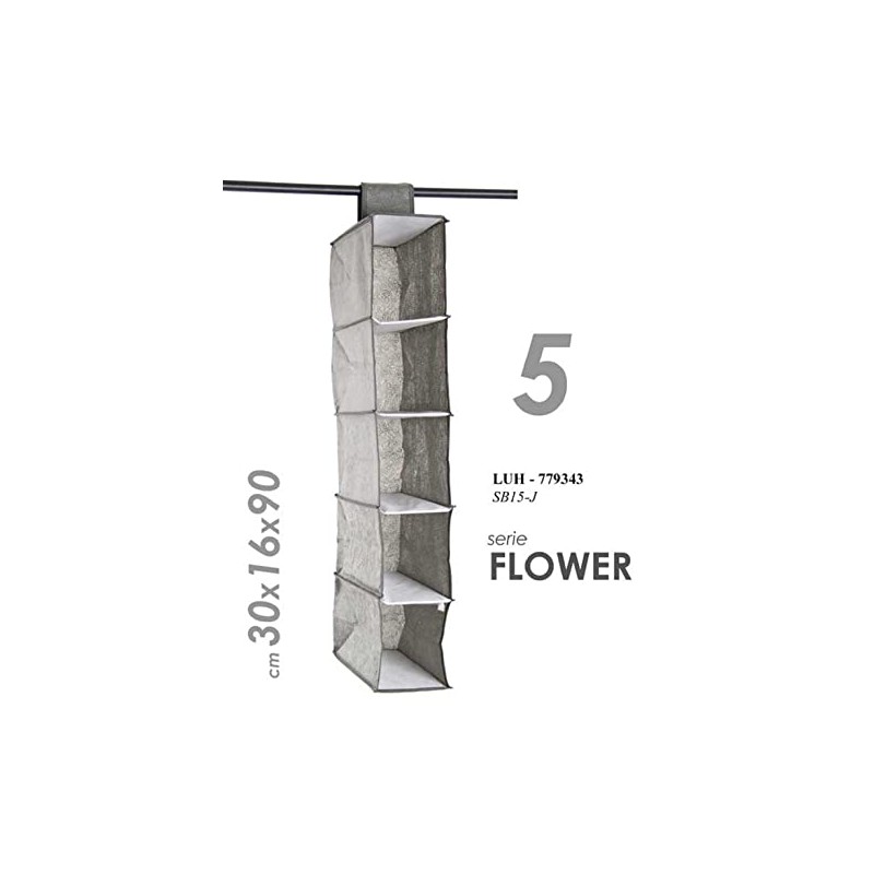 Closet Organizer Hanging Cabinet with 5 Compartments Organizer for Closet