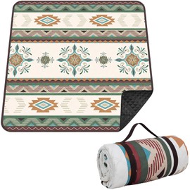 TlaroRiz 77.56"×77.56" Large Picnic Blankets Waterproof Picnic Mat Foldable Picnic Blanket for 4 to 6 Adults 3-Layer Outdoor Blanket for Camping, Park, Beach, Grass