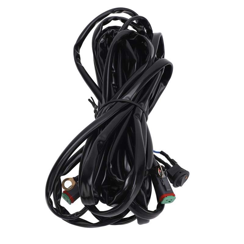 LED Light Bar Wiring Harness 16AWG Heavy Duty DC 12V