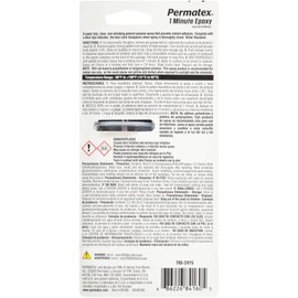 Permatex 84160 PermaPoxy 1 Minute General Purpose Epoxy, 0.84 oz.