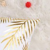 sourcing map Pack of 2 Throw Pillow Cover Gold Leaves